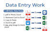 be your professional data entry and microsoft office expert