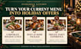 create holiday restaurant promotions, menu ideas and event plans