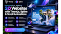 create an immersive 3d website with three js spline and scroll animations