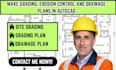 make grading, erosion control and drainage plans in autocad