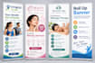 design roller, pull up, roll up banner