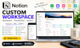 build a custom notion workspace, dashboard and productivity system