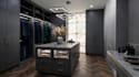 do kitchen cabinets, walk in closets, and wardrobe layouts with 3d rendering
