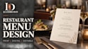 create a professional restaurant, cafe or takeaway menu
