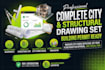 draw complete city permit drawings building permit ready structural drawing set