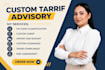provide custom tariff advisory and hs code classification
