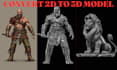 convert 2d image to 3d model stl file for 3d printing