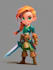 draw 2d game character for game art