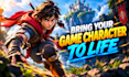create fast 3d blender character animation for kickstarter indie game trailers