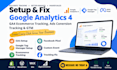 setup google analytics ga4 ecommerce tracking fb ads conversion tracking gtm