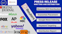 write SEO press release with PR writing press distribution and PR campaign