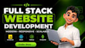full stack website web app backend development with python react API integration
