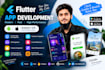 develop a flutter mobile app for android and ios