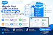 migrate your CRM data into salesforce and clean up your existing org