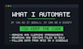 write a python script to automate your repetitive task