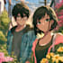 illustrate cute anime couples