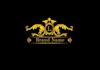 design golden elegant logo flat style