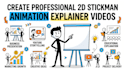 create professional 2d stickman animation explainer videos
