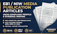 write your eb1 eb1a media article for uscis published material evidence
