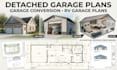 create detached garage plans garage conversion and rv garage conversion