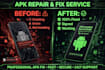 fix, decompile, recompile, and customize your android apk