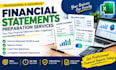prepare financial statements, income statement, balance sheet and cash flow
