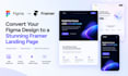 convert figma to framer landing page with responsive web animations
