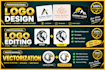 do logo design, editing and vectorization