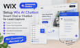 setup wix ai chatbot smart chat or chatbot for lead capture