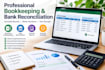 do professional bookkeeping and bank reconciliation in excel
