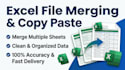 do manual copy paste, merge excel files and clean messy data