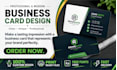 design professional business card double sided