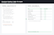 build a custom python web scraper for any website