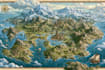 create a beautiful campus map illustration