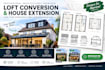 design loft conversion house extensions floor plan and building regulation plans