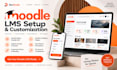 install moodle lms, setup courses, upload quiz, customize theme, fix moodle