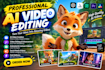 create al character videos for kids with 3d animation