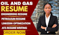 write a winning petroleum engineering resume and cover letter