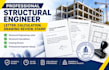 provide structural engineer letter, calculation, structural drawing review stamp