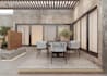 visualize penthouse rooftop landscape space, patio, terrace render,optimize pool