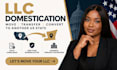 handle llc domestication, conversion and transfer to another US state