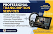 do accurate data entry and audio transcription