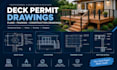 create deck permit drawings, framing plans and construction drawings