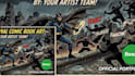 draw comic book illustrations graphic novel comic art, digital illustration
