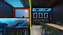 design amazing 3d shipping container retail store, cafe with 3d rendering