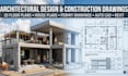 draw 2d floor plans, house plans and permit drawings