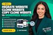 clone website copy or duplicate any website into wordpress