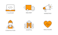 do icon design, custom icons, vector icons and icon set