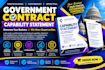 create a professional government contract capability statement
