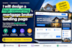 design high converting mortgage broker landing page